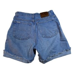 Vintage ZENA Jeans‎ Denim Shorts Womens High Waist Frayed Hem Light Wash Vintage